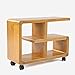 Produktbild QiXian Regale Organizer für Bücher Bücherregal Bücherregal Endet Holz Mobile Mehrere Sofa Seitenschrank Regal Wohnzimmer Eckschrank Couchtisch Beistelltisch Eckrahmen Stark Robust