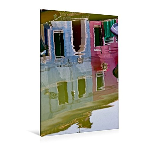 Premium Textil-Leinwand 80 cm x 120 cm hoch, Venezianische Wasserreflexion 9 | Wandbild, Bild auf Keilrahmen, Fertigbild auf echter Leinwand, Leinwanddruck (CALVENDO Orte)