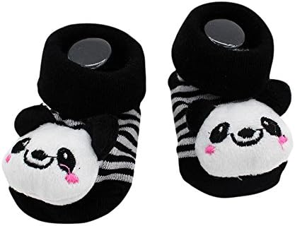 Newborn Baby Girls Boys Socks, LILICAT Anti-Slip Socks Cute Cartoon Cotton Slipper Bell Shoes Boots 0-12 Months Multi-Color Optional (I)