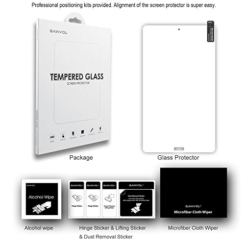 Ganvol Panzerglasfolie Huawei MediaPad M3 8.4 WiFi / M3 8.4 LTE Panzerfolie Hartglas 9H, Nicht kompatibel mit Huawei MediaPad M2 10 - 5