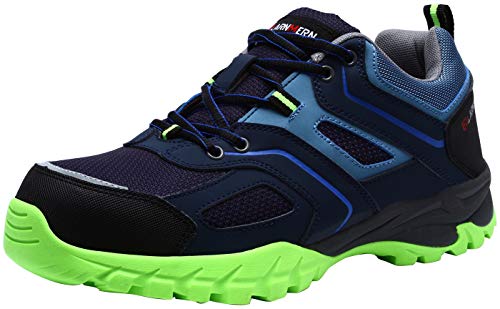 Preisvergleich Produktbild LARNMERN Herren Arbeitsschuhe, L8052 Stahlkappe Stahlplatte Pannensicher Atmungsaktiv Sneakers