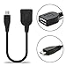 Produktbild USB OTG Kabel kompatibel mit ZTE Blade V8, V7, V7 Lite, S6, L5, A910, A610 / Axon Mini/Nubia Z9 Max, Z9 Mini - OTG Adapter (Micro USB Host Kabel, 15cm)