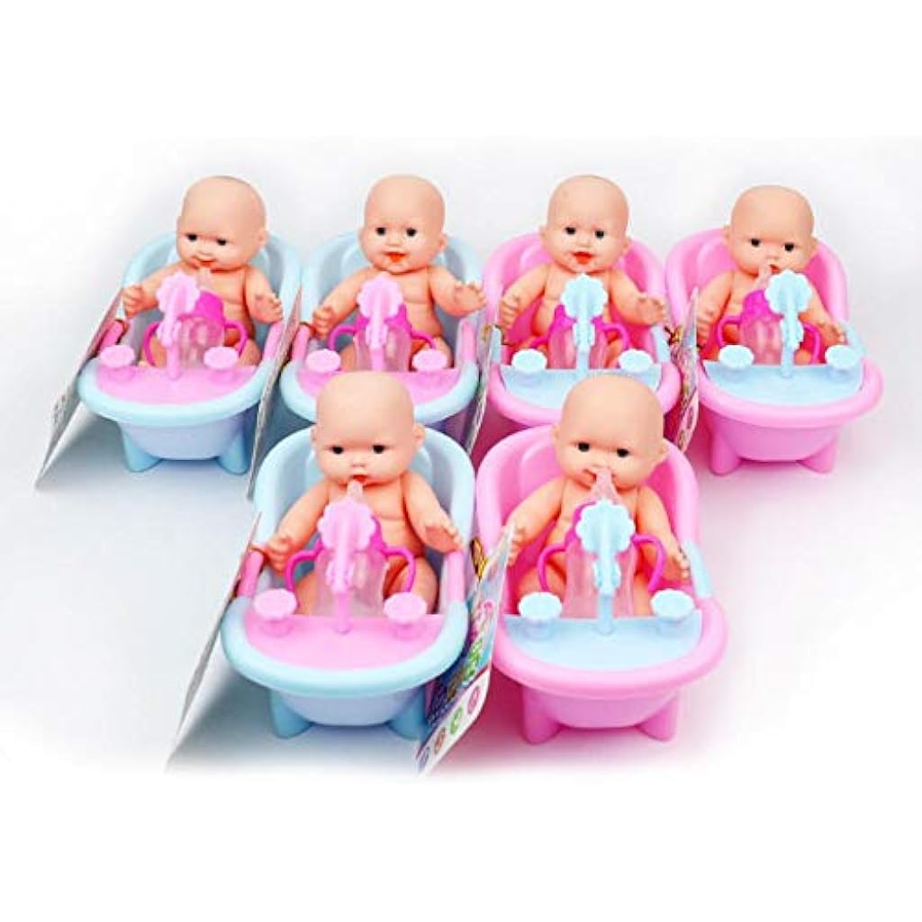 muñeca con tina de baño