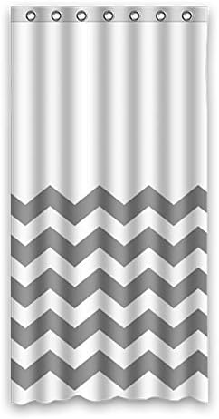 'Generic Pink Classic Wave Stripe Pattern Design 100% Polyester Fabric Waterproof Shower Curtains 46 x 90 cm (36 "x72), Polyester, D, 36" x 72"