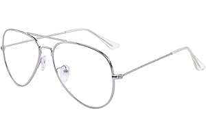 ALWAYSUV Klasyczne okulary metalowe oprawki oprawki okularów vintage okulary dekoracyjne