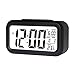 Produktbild MMSY 1 Stücke Led Digital Wecker Elektronische Smart Stumm Uhr Hintergrundbeleuchtung Display Temperatur & Kalender Snooze Funktion Wecker (Color : Black)