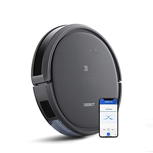 ECOVACS Robotics DEEBOT 502 Robot aspirapolvere forte potenza di aspirazione Compatibile con Alexa Controllo tramite App Adatto a paviemnti duri, peli di animali e tappeti Durata fino a 110 min