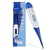 LITSPOT Baby Thermometer, Blue Digital Medical Thermometer Accurate and Fast Readings,Rectal and Oral Thermometer with Fever Indicator for Baby, Kids, Adults(Fahrenheit)