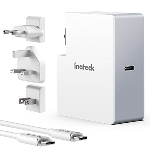 Inateck 45W tragbares USB-C Charger Ladeger  t  Type-C Power Delivery Netzteil f  r MacBook 12 Zoll  Macbook Pro 2016  Chromebook Pixel  HP Spectre X3
