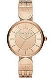 Armani Exchange Damen-Armbanduhr Analog Quarz One Size, rosé, rosé