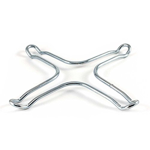 TOME (2Pcs) verchromt Metall Herd Top Kaffeemaschine Moka Trivet Topf Stand Kochherd Kochtopf Topf Herd Trivet Für Moka 3cup 6cup 9cup 12cup - 2