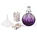 Anddas Set of Crystal Glass Fragrance Diffuser Effusion Oil Lamp Gradient Purple Water Wave Design (100ml)