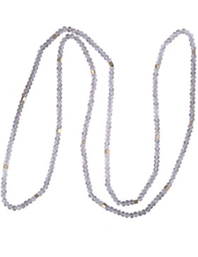 KELITCH Handgemacht Halskette Matt Hemätit Kupfer Granulat Lange Kette