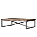 Produktbild ETCY Tische Amerikanischer Alter Retro Kaffeetisch Kreativer hölzerner Couchtisch Loft Wohnzimmer rechteckiger beiläufiger Kaffeetisch (größe : 40 * 45 * 90cm)