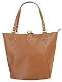 Made in Italy Samantha Look Shopper Echt Leder cognac Damen - 017449