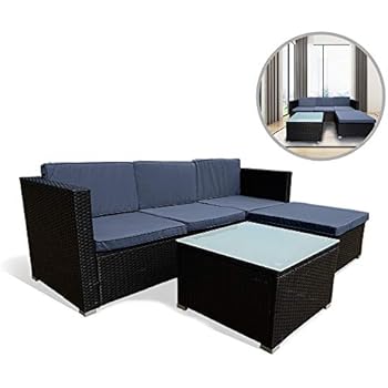 Amazon.de: ArtLife Polyrattan Lounge Punta Cana M für 3-4 ...