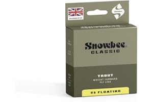 Snowbee Classic Floating Fly Line, Pale Yellow, WF4–WF8, Short Head Profile, Entry-Level Taper for Easy Casting and Turnover in Stillwater or River Fly Fishing