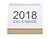 Produktbild YLLY 2018 Office/Home Kalender DIY Schreibtisch-Kalender Stehend Plan Memorandum