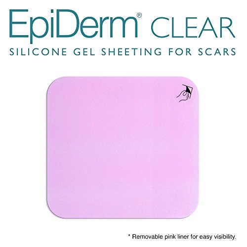 Biodermis EpiDerm transparentes Silikon Narbenpflaster 12x14,5cm / Silikonfolie gegen Narben zuschneidbar