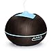 Produktbild Aroma Diffuser 400ml Luftbefeuchter Elektrisch Oil Düfte Luftreiniger 7 Farben LED Nachtlicht Timer Wasserlose Power-off für Raum Büro Yoga Spa Schlaf usw Rexxar-124, Deep wood grain