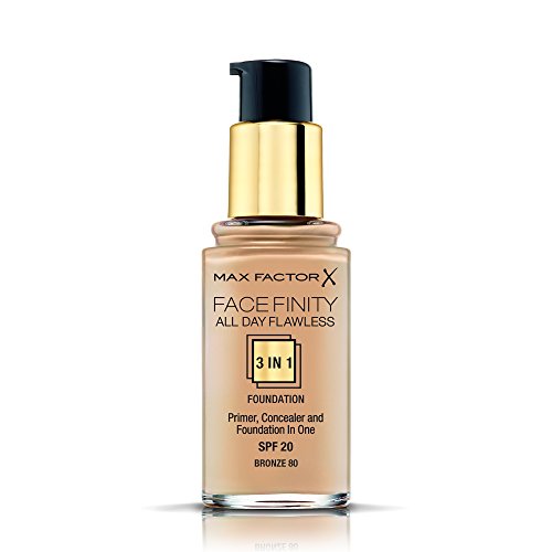 Max Factor All Day Flawless 3 in 1 Foundation 80 Bronze, 1er Pack (1x 30 ml) - 2