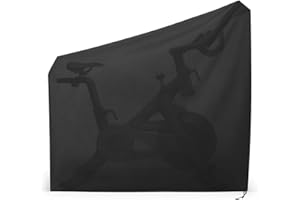 HARRINGTON MARLEY Exercise Bike Cover, Heavy Duty Waterproof Oxford Cloth Vertical Protective Cover, Dustproof Black