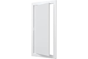 VENTEUROPE Trappe d'accès 20 x 40 cm Blanc Trappe de révision pour cloison sèche Porte de maintenance Trappe de service pour inspection et couverture en plastique ABS Trappe de nettoyage Ouverture de maintenance