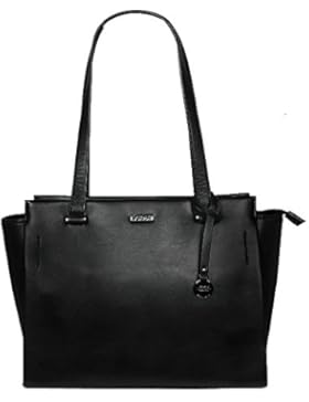 L. CREDI Damen Handtasche Montpellier schwarz