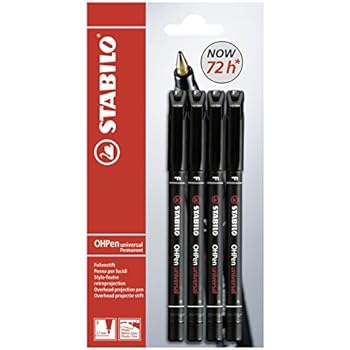 STABILO COM4ball - Ricambio Per Penna A Sfera Nero, Tratto Medio 0.5mm