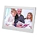 Produktbild Prosperveil 10 Zoll Metall Digital Photo Frame Musik Kalender Uhr Player (Silber EU)