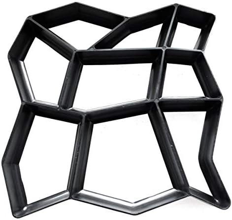 DIY Driveway Plastic Paving Pavement Stone Mold Concrete Stepping Pathmate Mould Paver Garden Decorated Tool