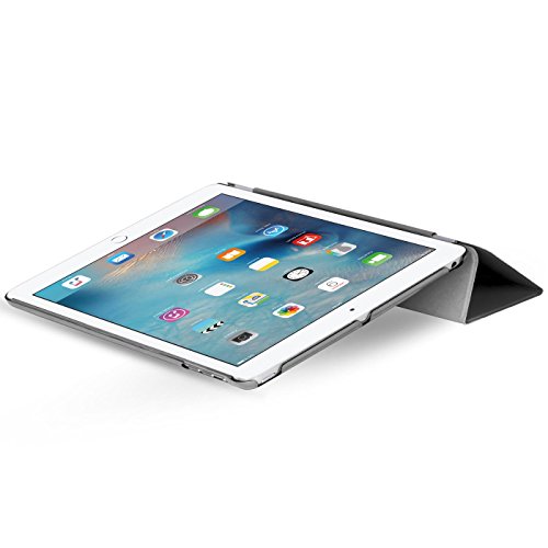 iPad Mini 1 / 2 / 3 Hülle Smart-Cover Schutzfülle inklusive Schutzfolie und Touchpen Cover Case farbige Rückseite iPad Mini 1 2 3 Stand mit Sleep Funktion Etui Hülle Tasche Holder Schwarz - 4