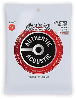 MARTIN Cordes Authentic Treated, pack de 3, Light, 92/8