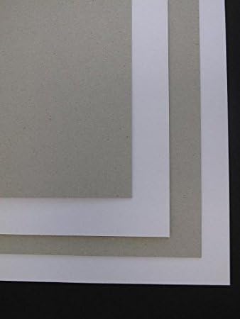 9 x A4 Grey &amp; White board Craft Card 2000mic 2mm