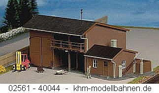 Preisvergleich Produktbild Kibri 9815 - Geräteschuppen mit Anbau und Gabelstapler