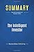 Produktbild Summary: The Intelligent Investor: Review and Analysis of Graham's Book