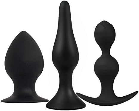 Soft S ilicone 3pcs Exercise Kit Smooth Body P lug Unisex