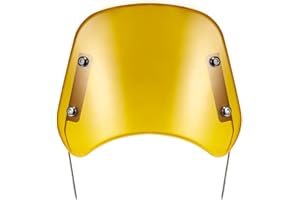 EVOMOSA Déflecteur Universel de Pare-Brise de Moto pour Moto phares 5 '' - 7 '' (Jaune)