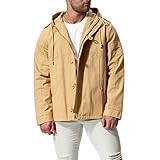 Luckycat Mode Männer Trenchcoat Winter Lange Jacke mit Kapuze Military Baumwollmantel Winterjacke Steppjacke Daunenjacke Parka Mäntel Jacken