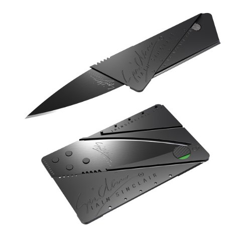 ORGINAL UTILITY KNIFE CARDSHARP 2 CARD SHARP MESSER TASCHENMESSER CREDITCARD SINCLAIR