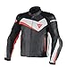 Produktbild Dainese Veloster Leder Motorradjacke, Schwarz/Weiß/Rot Leuchtend, Größe 52