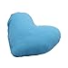 Bigood Children Decorative Throw Pillow Heart Shape Plush Cushion Blue