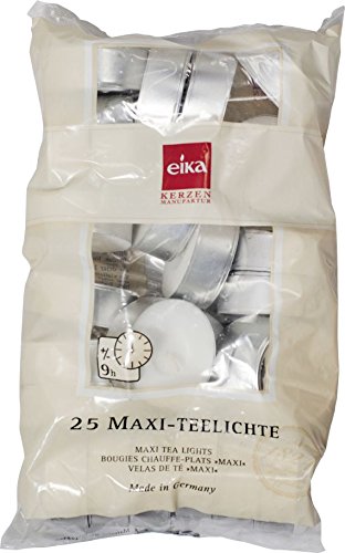 Preisvergleich Produktbild MaxiTeelichte weiß 25er Beutel