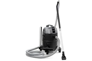 Waldbeck Lakeside Power - Aspirateur de Bassin, pour éliminer Les Feuilles, la Boue et la Terre, Tube d'aspiration Transparent, Vidange Automatique du réservoir, 35 litres - Gris