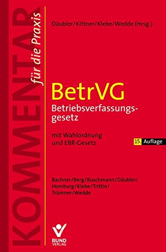 Preisvergleich Produktbild BetrVG - Betriebsverfassungsgesetz (Kommentar für die Praxis) (Kommentar f252;r die Praxis)