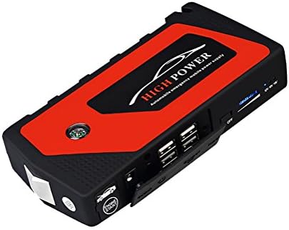 QINUO Car Jump Starter 18000mAh 600A Peak Current with Intelligent Protection Device for up to 5L Gasoline Engines, Booster Battery Charger with Micro-USB