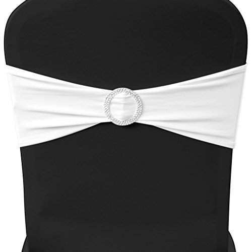 vidaXL 25x Stuhlschleifen Stretch Schleifenbänder Schleifen für Stuhlhussen Hochzeit - 3