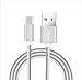 Produktbild BANS USB C Kabel, USB 2.0 Typ C (1 m/2 m 2er Pack) Nylon geflochtenes USB-C Kabel für Samsung Galaxy S9 S8 Plus, Nintendo Schalter, Nexus 5 x/6P, Pixel, HTC 10/U11, OnePlus 2/3T, und mehr (Weis)