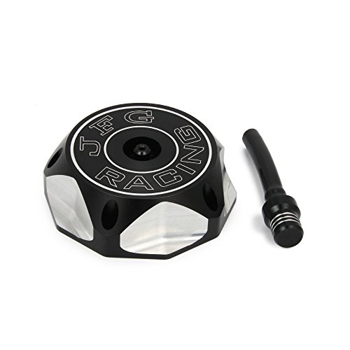 CNC Gas Fuel Tank Cap Cover Keyless Aluminum Billet Twist off for CR85R CR125R CRF150R CRF230F CR250R CR 85R 85 R 125R 125 R 250R 250 R CRF 150R 150 R 230F 230 F Black