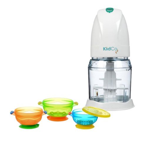KidCo Electric Food Mill with Munchkin 3-Pack Suction Stay Put Bowls